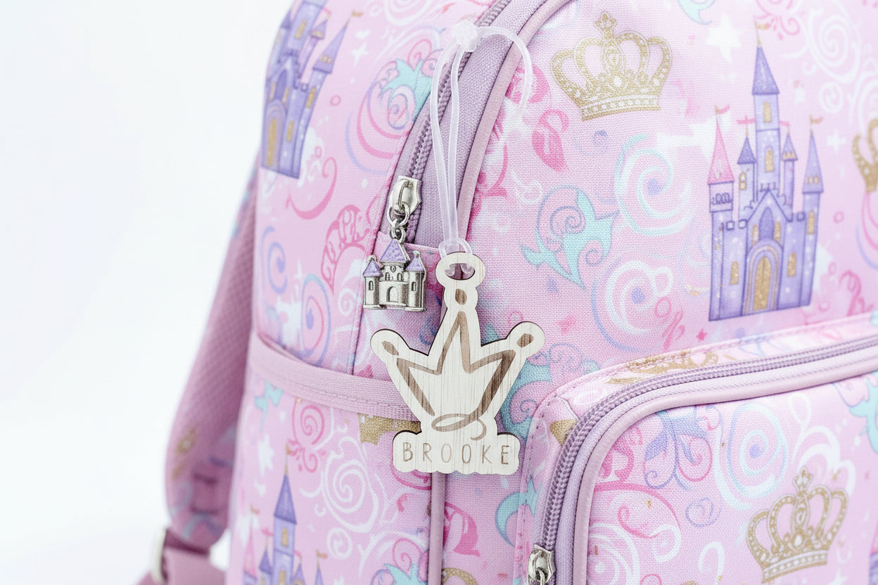 Bag Tag with rubber loop multi designs by Gently Made