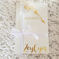 Frosted Deluxe Baptism Christening Box personalised detail